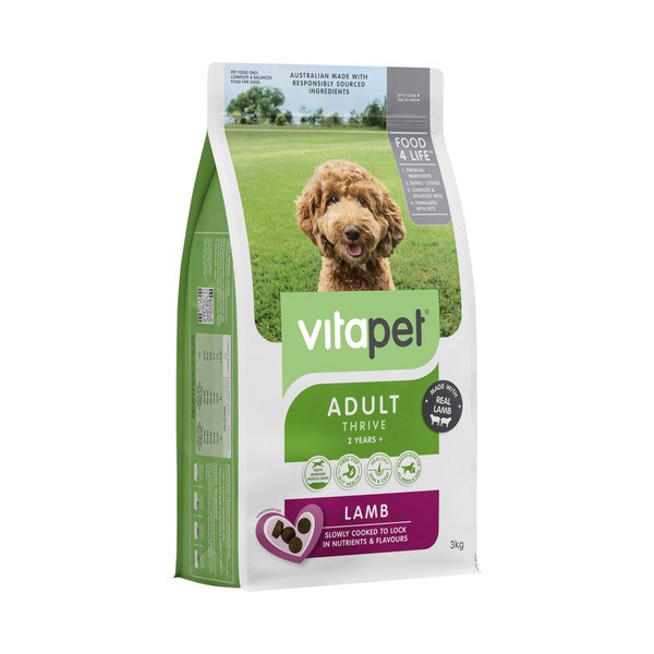 Vitapet Dry Dog Food Adult Lamb | 3kg