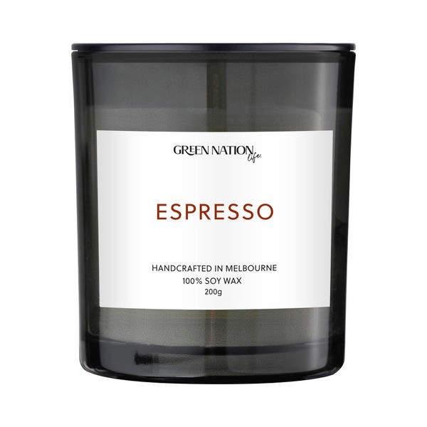 Green Nation Soy Wax Candle Espresso | 200g