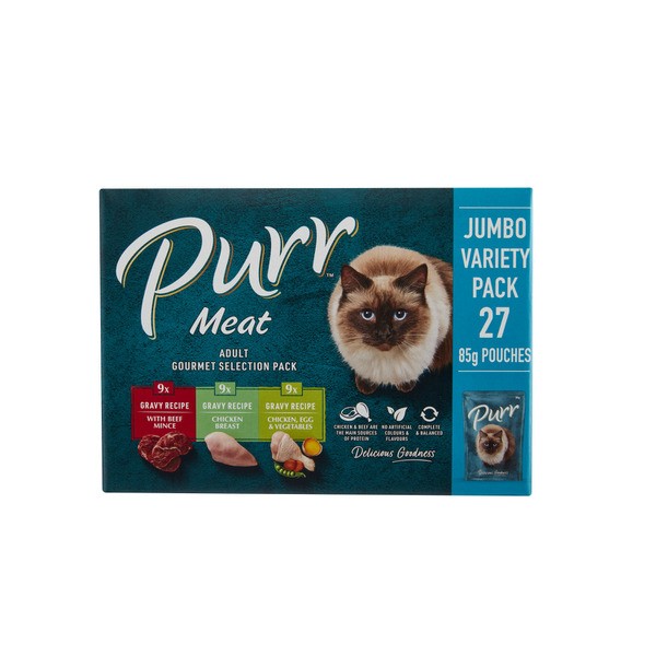 Purr Cat Food Meat Selection 27x85g | 27 pack