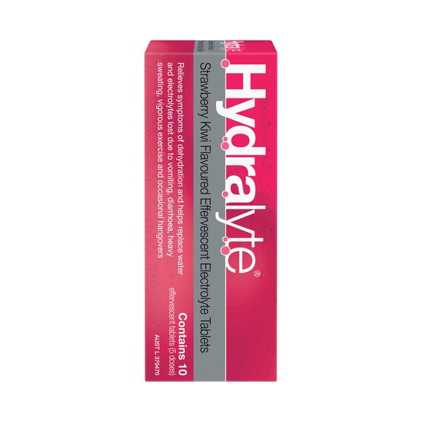 Hydralyte Effervescent Strawberry Kiwi Tablet | 10 pack