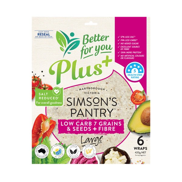 Simson's Pantry Low Carb Grains & 7 Seeds + Fibre | 420g