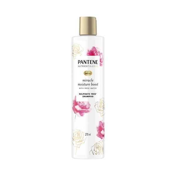 Pantene Nutrient Blends Miracle Moisture Boost Rosewater Shampoo | 270mL