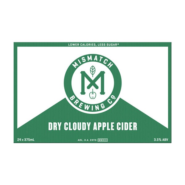Mismatch Cloudy Apple Cider Can 375mL | 24 Pack