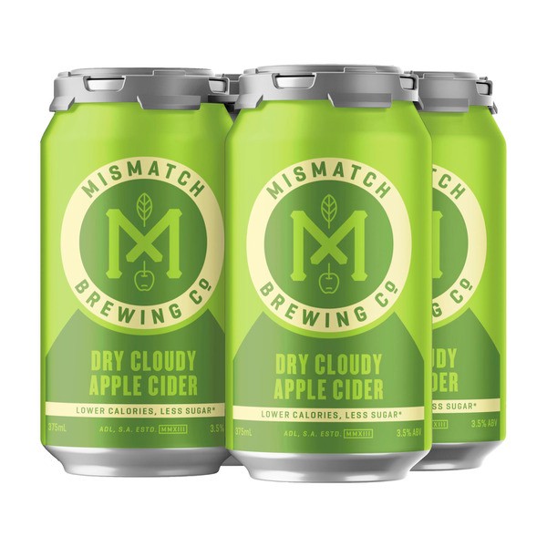 Mismatch Cloudy Apple Cider Can 375mL | 4 Pack