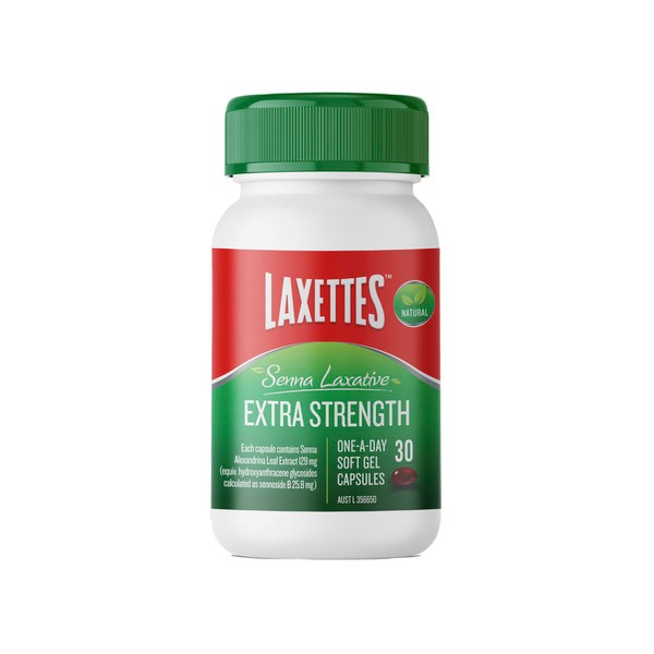 Laxette Senna Laxative Extra Strength Soft Gel | 30 pack