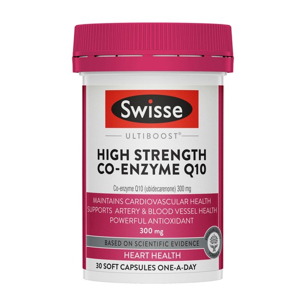 Swisse Ultiboost High Strength CoQ10 For Heart Health Support | 30 pack