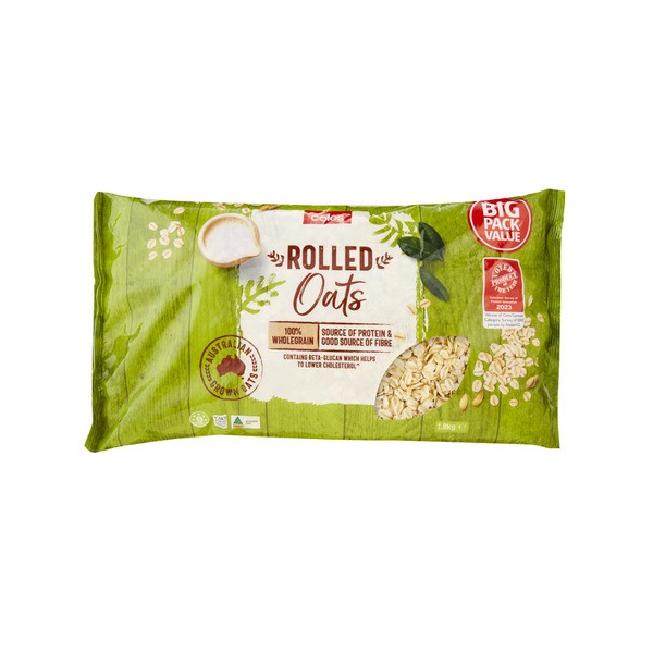 Coles Rolled Oats Value Pack | 1.8 kg