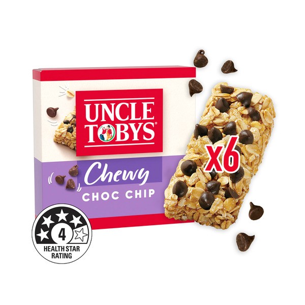 Uncle Tobys Chewy Bars Choc Chip | 185g