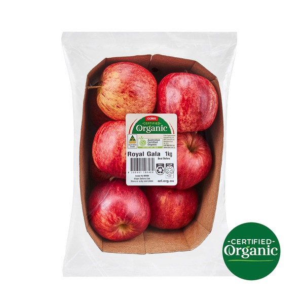 Coles Organic Royal Gala Apples | 1kg