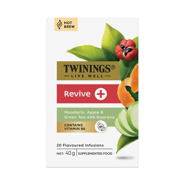 Twinings Live Well Revive Tea Bags | 20 pack