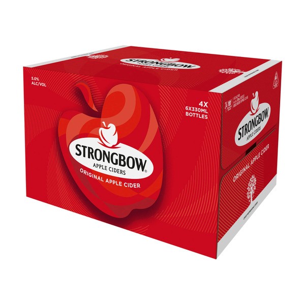 Strongbow Original Cider Bottle 330mL | 24 Pack