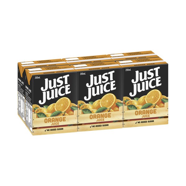 Just Juice Orange Juice Multipack 200mL | 6 pack