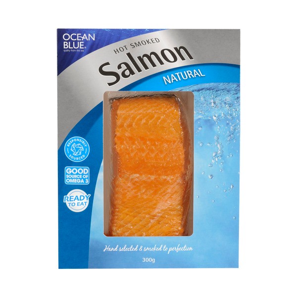 Ocean Blue Hot Smoked Salmon Portion Natural | 300g