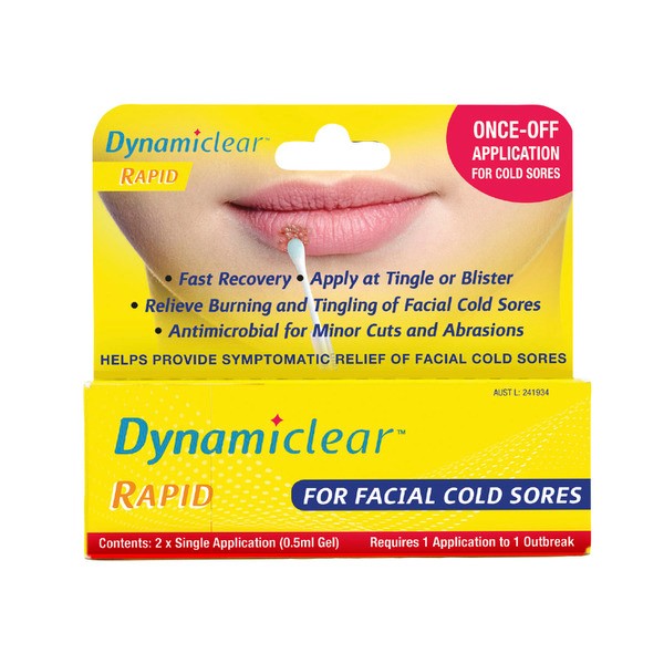 Dynamiclear Once Off Cold Sore Treatment Twin Pack | 2 pack