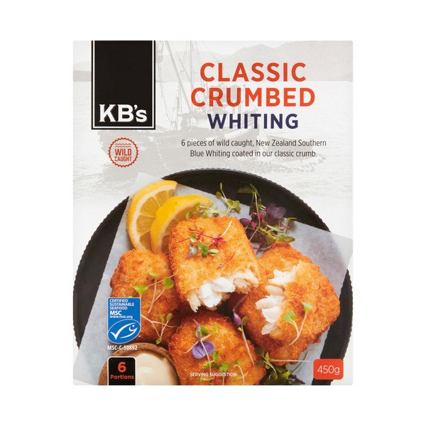 KB's Classic Crumb Whiting Fillets | 450g