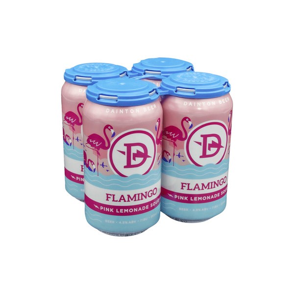 Dainton Flamingo Pink Lemonade Sour Can 355mL | 4 Pack