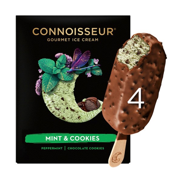 Connoisseur Mint & Cookies Ice Cream 4 Pack | 400mL