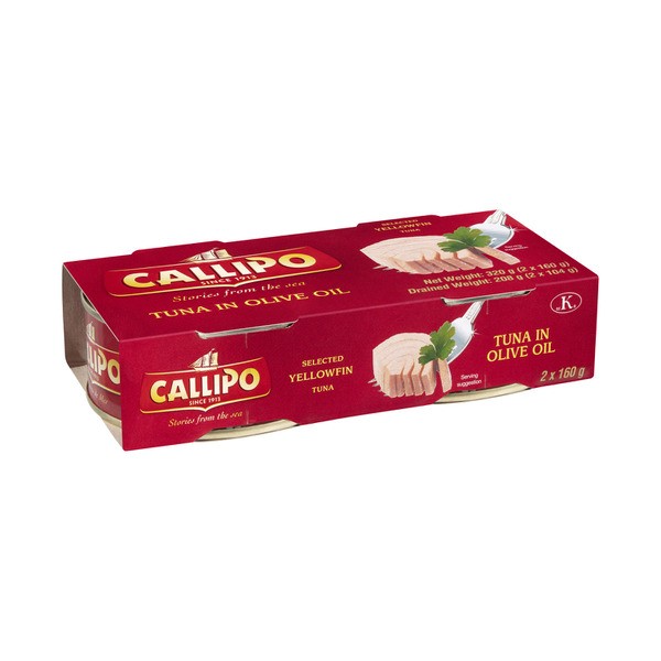 Callipo Solid Light Tuna In Olive Oil 2 Pack | 320g