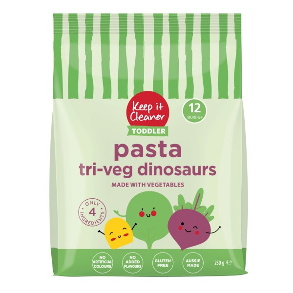 Keep It Cleaner Toddler Tri-Veg Pasta Dinosaurs | 250g