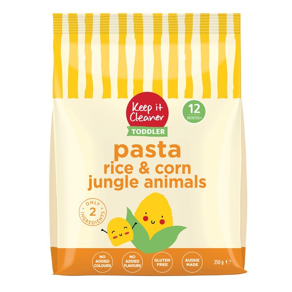 Keep It Cleaner Toddler Corn & Rice Pasta Jungle Animals | 250g