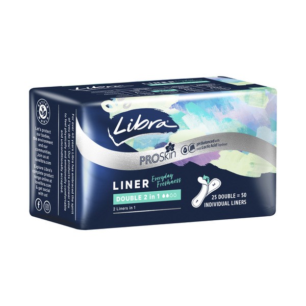 Libra Liners Double 2-in-1 | 25 pack