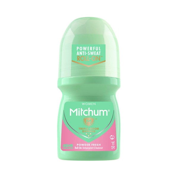 Mitchum Women's Roll On Powder Fresh Antiperspirant Deodorant | 50mL