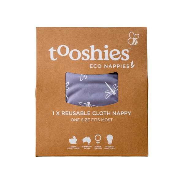 Tooshies Eco Nappies Reuseable Cloth Nappy | 1 pack