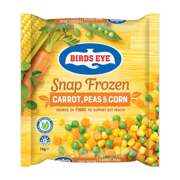 Birds Eye Snap Frozen Carrot Peas & Corn | 1 kg