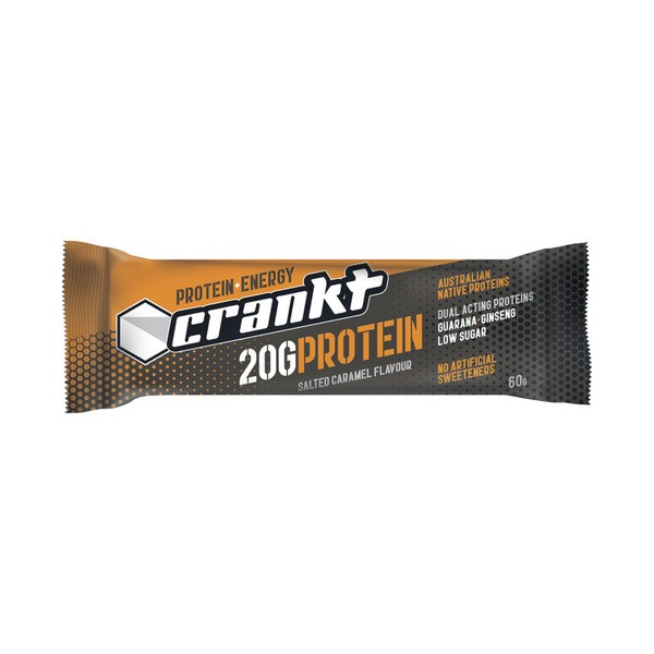 Crankt Protein + Energy Bar Salted Caramel | 60g