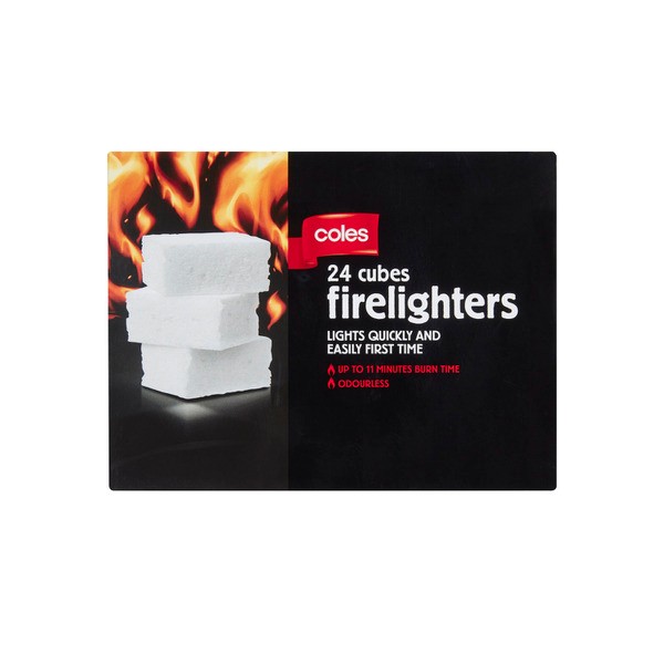 Coles Firelighters | 24 pack