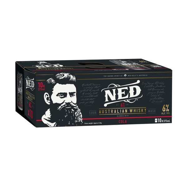 Ned Australian Whisky & Cola Can 375mL | 30 Pack