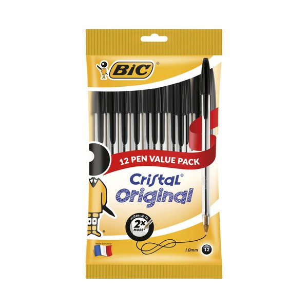 Bic Cristal Original Pens Black | 12 pack
