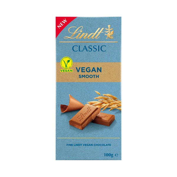 Lindt Classic Vegan Smooth Block Chocolate | 100g