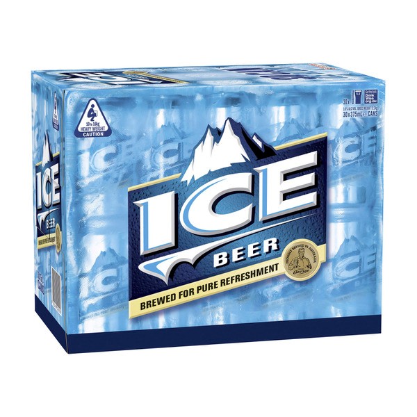 Ice Beer Block Can 375mL | 30 Pack