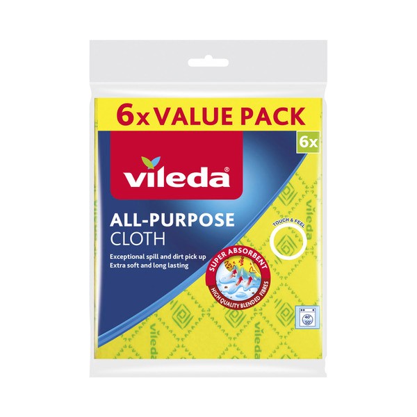 Vileda All Purpose Cloth | 6 pack