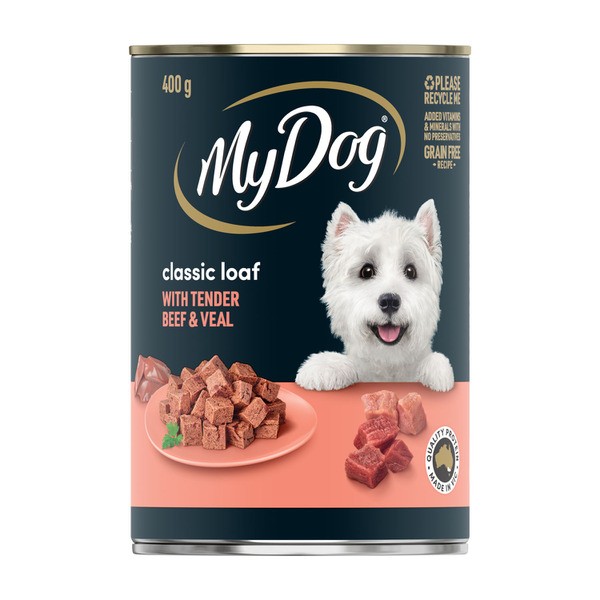 My Dog Classic Loaf With Tender Beef & Veal Can Wet Dog Food | 400g