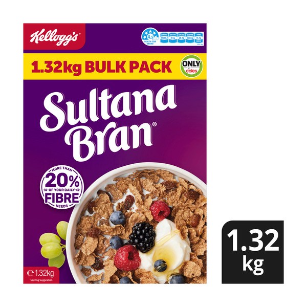 Kellogg's Sultana Bran High Fibre Breakfast Cereal | 1.32 kg
