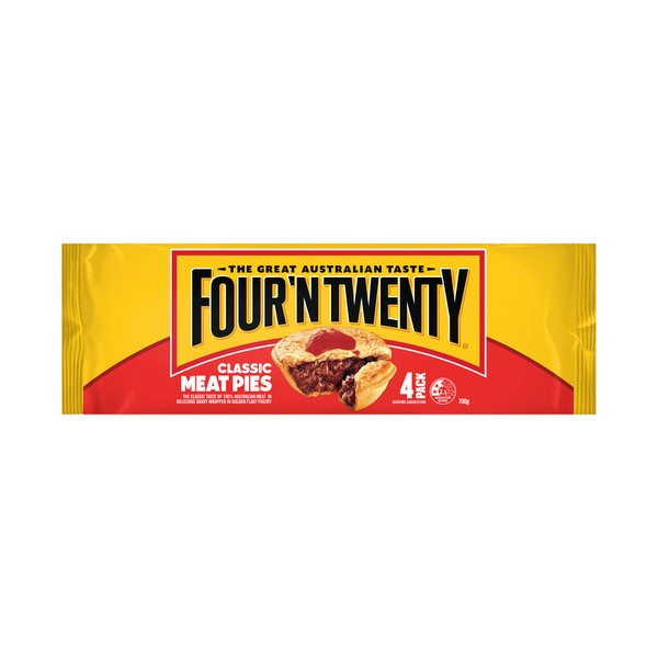 Four'N Twenty Frozen Meat Pies 4 Pack | 700g