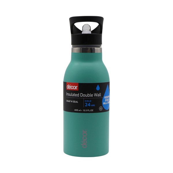 Decor Snap & Seal Insulated Bottle 400mL | 1 each