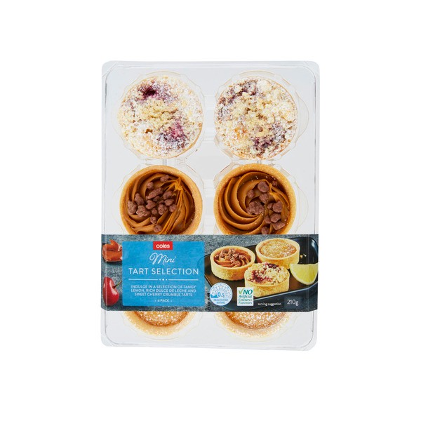 Coles Mini Tart Selection 6 Pack | 210g