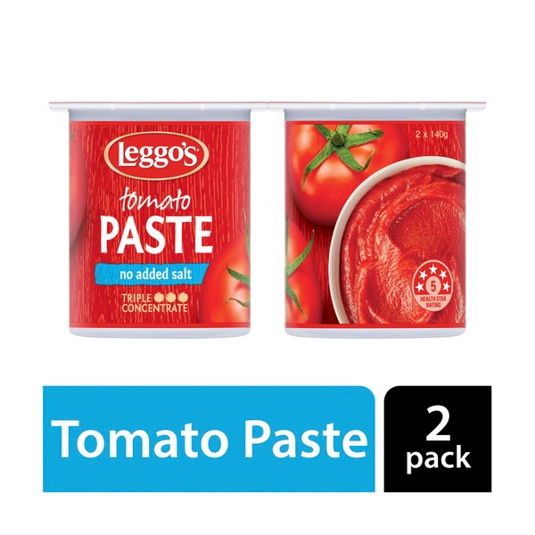 Leggo's Tomato Paste No Added Salt 2 pack | 140g