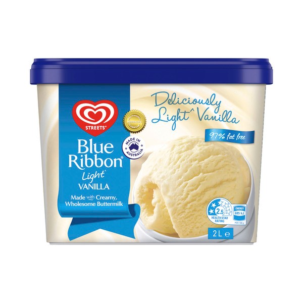 Streets Blue Ribbon Light Vanilla Ice Cream Tub | 2L