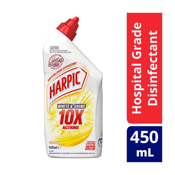 Harpic Citrus White & Shine Bleach Gel | 450mL
