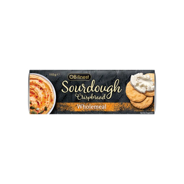 OB Finest Sour Dough Crispbread Wholemeal | 110g