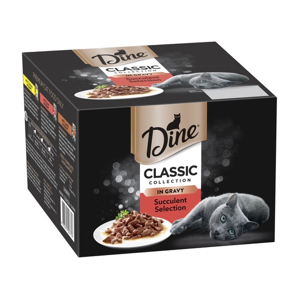 Dine Classic Collections Pouch Cat Food Succulent Selection In Gravy 24x85g | 24 pack