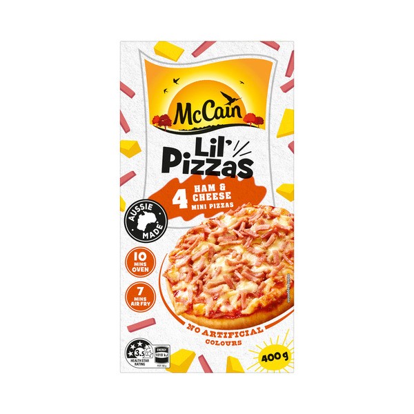 McCain Lil Pizzas Ham & Cheese 4 Pack | 400g