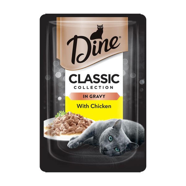 Dine Classic Collection Pouch Chicken In Gravy Cat Food | 85g