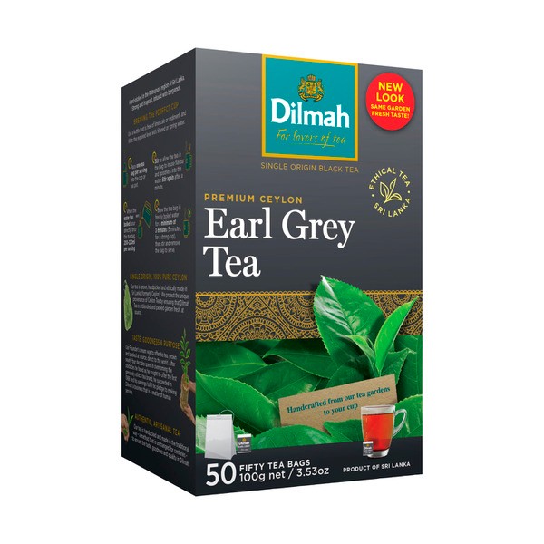 Dilmah Earl Grey Tea Bags 50 Pack | 100 g