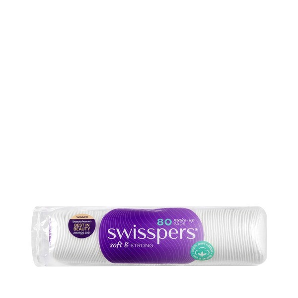 Swisspers Cotton Round Make Up Pads | 80 pack