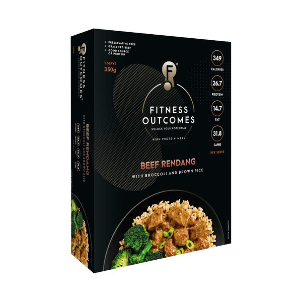 Fitness Outcomes Beef Rendang & Brown Rice | 350g